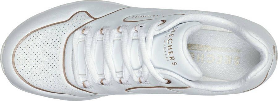 Skechers Uno 2 Golden Trim Sneakers Laag wit