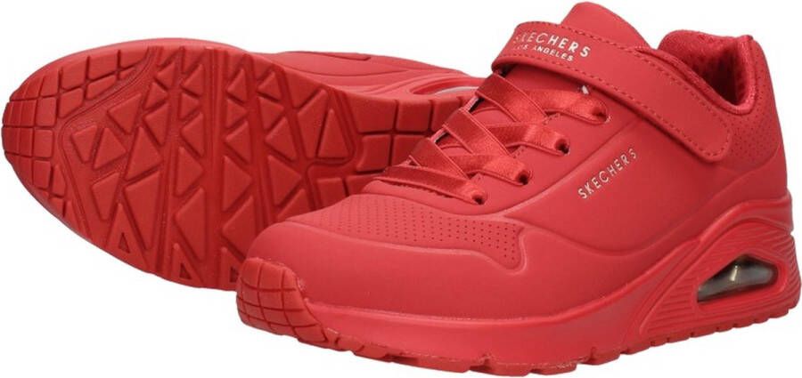 Skechers Uno-Air Blitz Meisjes Sneakers Rood