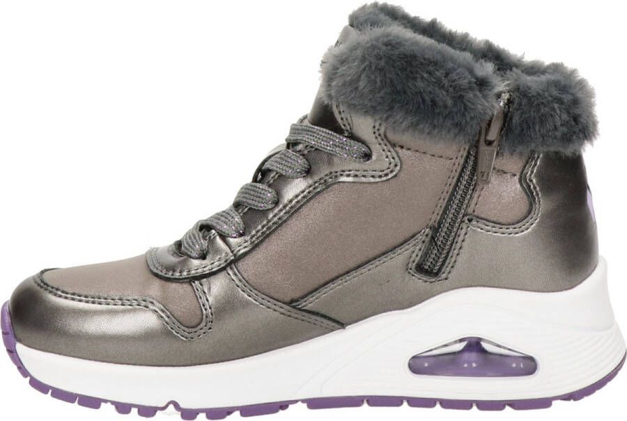 Skechers Uno Cozy On Air Sneakers Hoog zilver