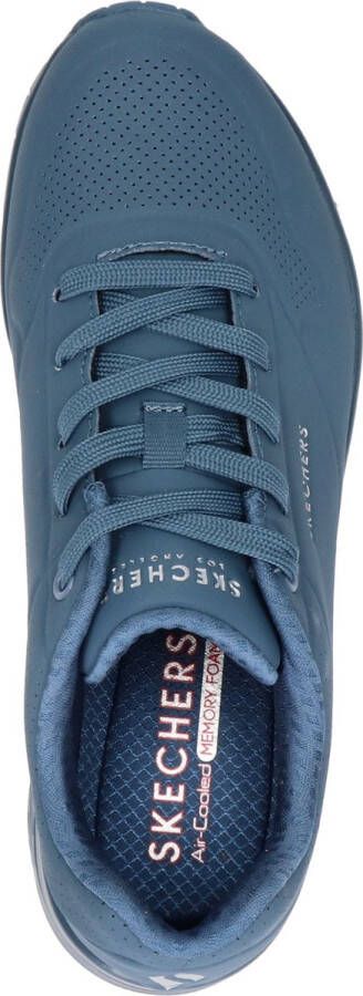 Skechers Uno Dames Sneakers Blauw