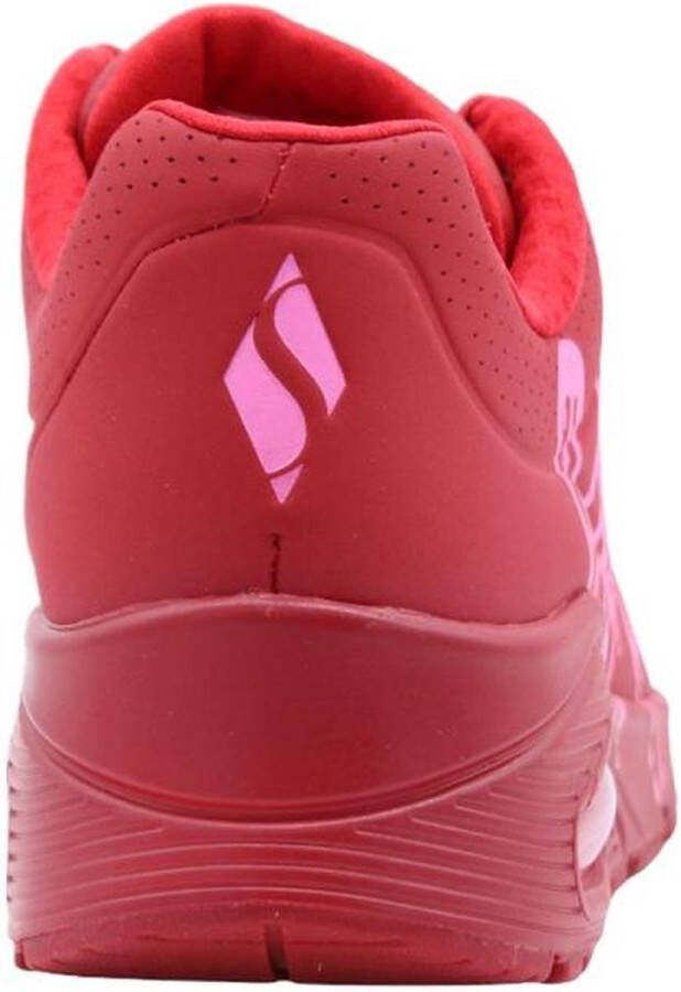 Skechers Uno Dripping Heart rood Synthetisch Dames