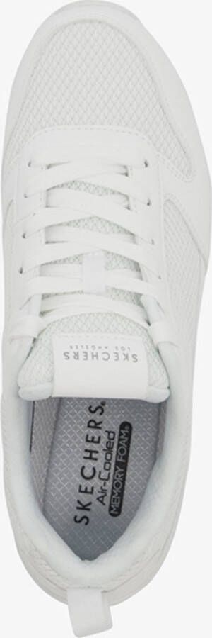 Skechers Uno Fasttime heren sneakers wit Extra comfort Memory Foam