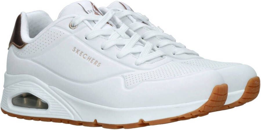 Skechers Sneakers Uno vrijetijdsschoen halfschoen veterschoen met metallic-inzet