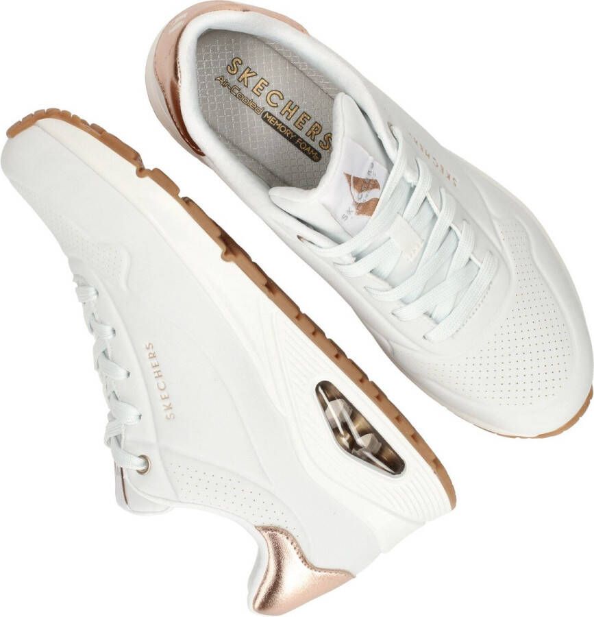 Skechers Uno Golden Air Dames Sneakers Wit