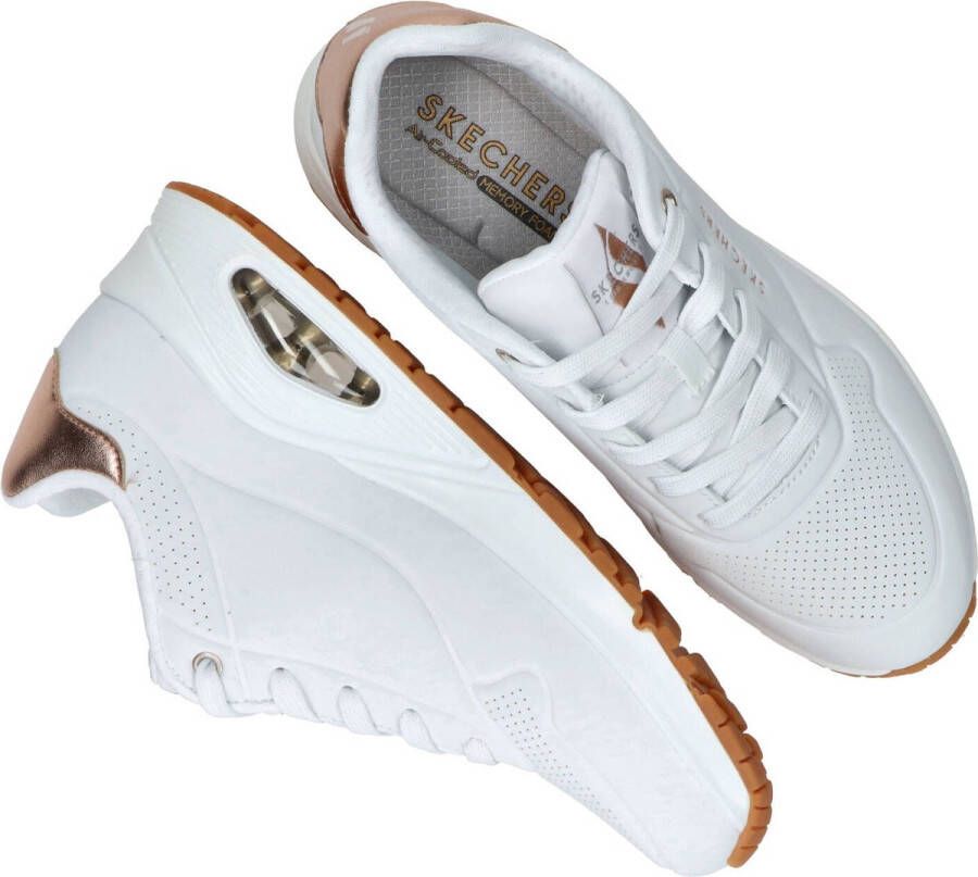 Skechers Uno Golden Air Dames Sneakers Wit