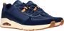 Skechers Uno Layover Sneakers blauw Textiel Heren - Thumbnail 6