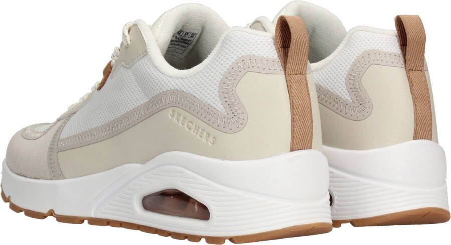 Skechers Uno Layover Sneakers wit Textiel Heren