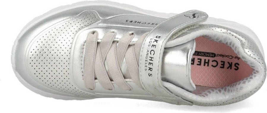 Skechers Uno Lite Chrome Steps Meisjes Sneakers Silver