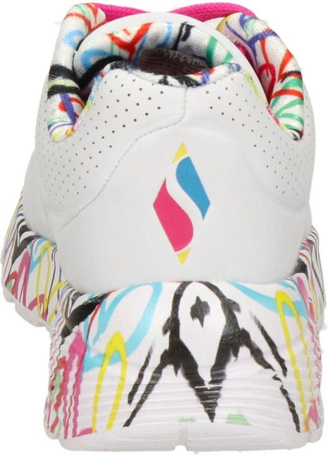 Skechers Uno Lite Meisjes Sneakers Wit Multicolour