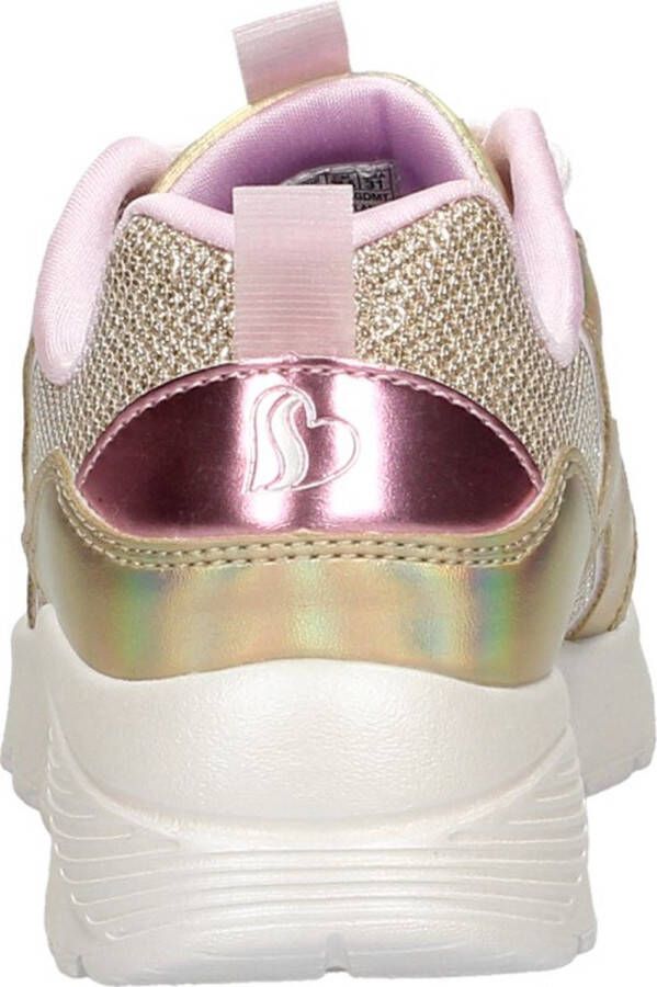 Skechers Uno Lite Metallic Pops Gold Multi sneaker Goud Extra comfort Memory Foam