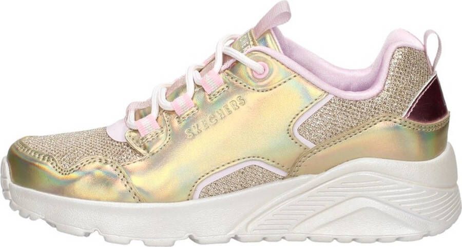 Skechers Uno Lite Metallic Pops Gold Multi sneaker Goud Extra comfort Memory Foam