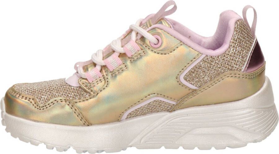 Skechers Uno Lite Metallic Pops Gold Multi sneaker Goud Extra comfort Memory Foam