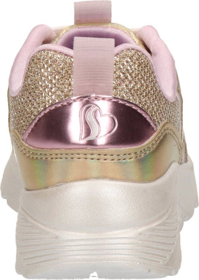 Skechers Uno Lite Metallic Pops Gold Multi sneaker Goud Extra comfort Memory Foam