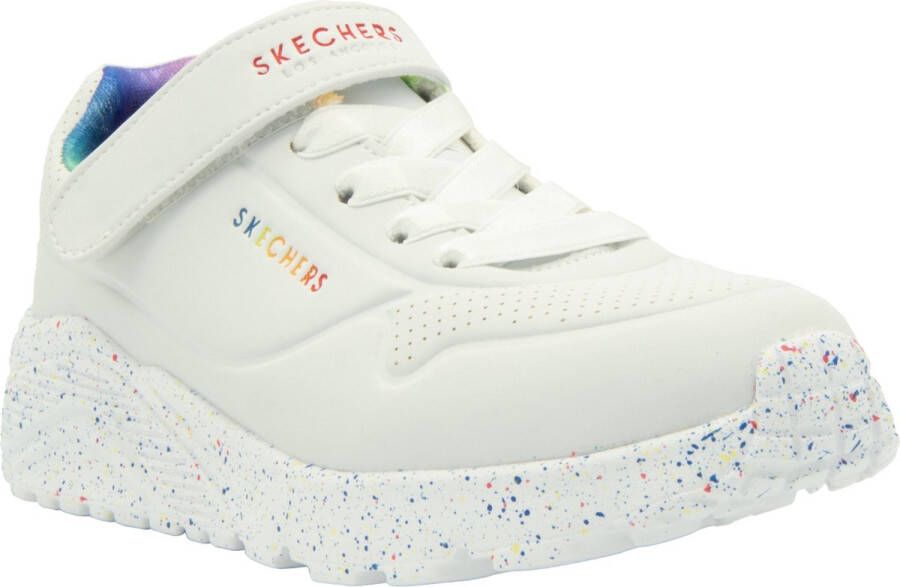 Skechers Uno Lite-Rainbow Specks Meisjes Sneakers White