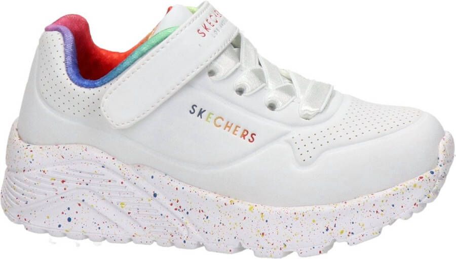 Skechers Uno Lite-Rainbow Specks Meisjes Sneakers White