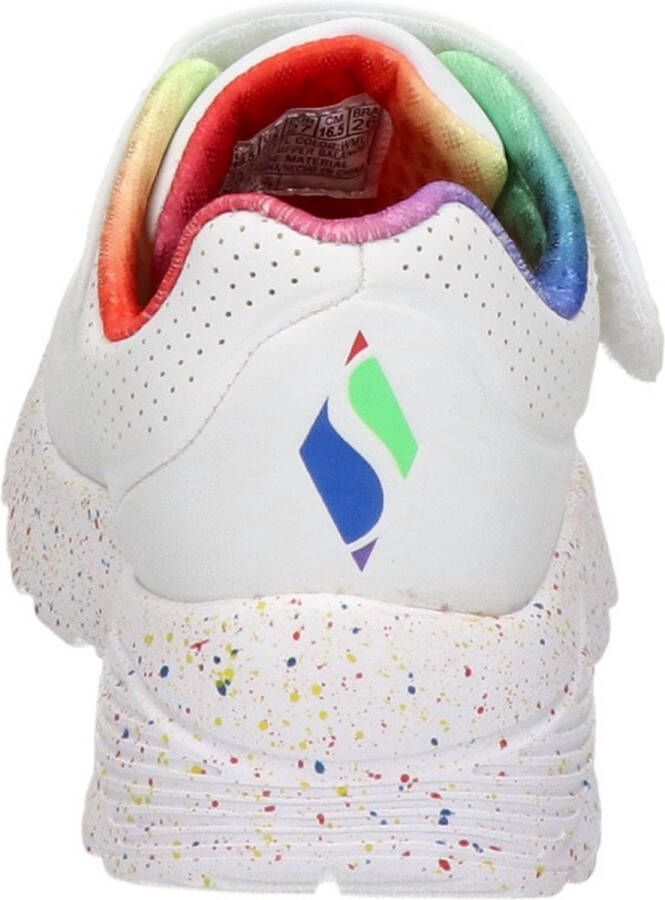 Skechers Uno Lite-Rainbow Specks Meisjes Sneakers White