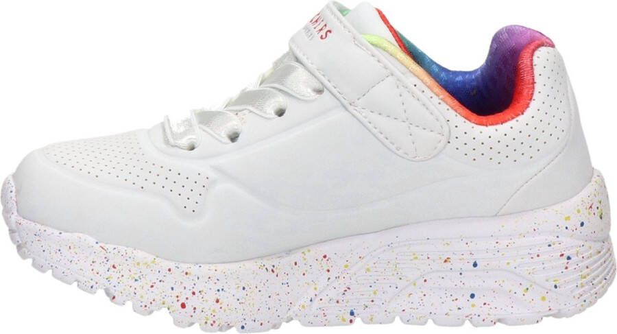 Skechers Uno Lite-Rainbow Specks Meisjes Sneakers White