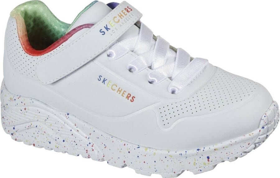 Skechers Uno Lite-Rainbow Specks Meisjes Sneakers White