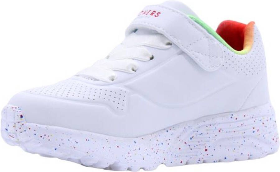 Skechers Uno Lite-Rainbow Specks Meisjes Sneakers White