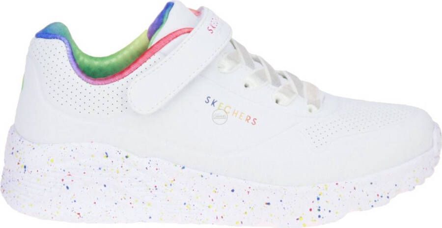 Skechers Uno Lite-Rainbow Specks Meisjes Sneakers White