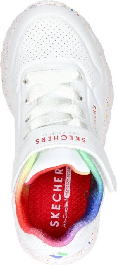 Skechers Uno Lite-Rainbow Specks Meisjes Sneakers White