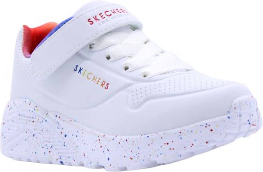 Skechers Uno Lite-Rainbow Specks Meisjes Sneakers White