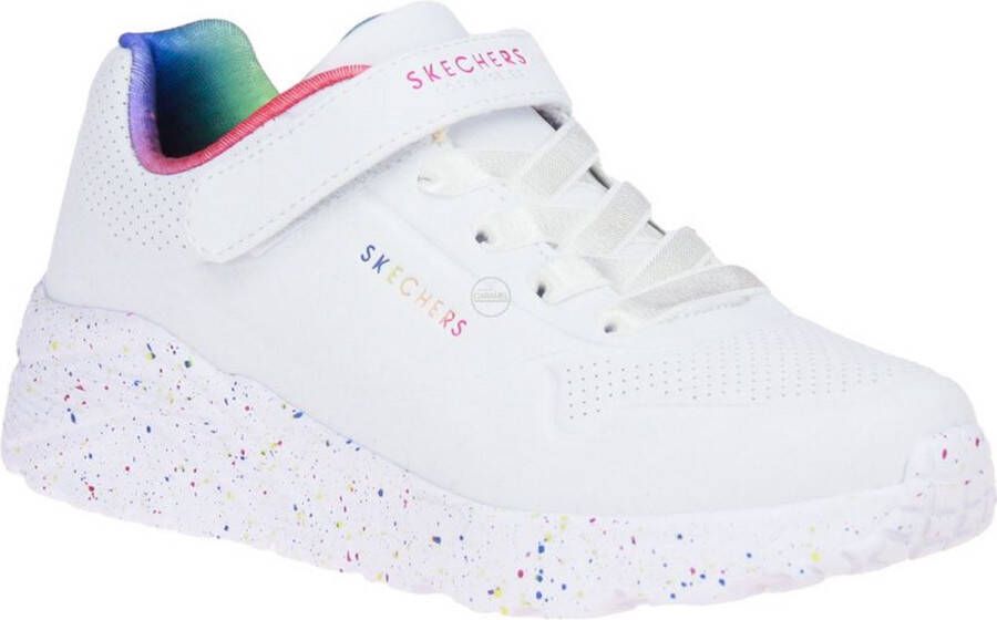 Skechers Uno Lite-Rainbow Specks Meisjes Sneakers White