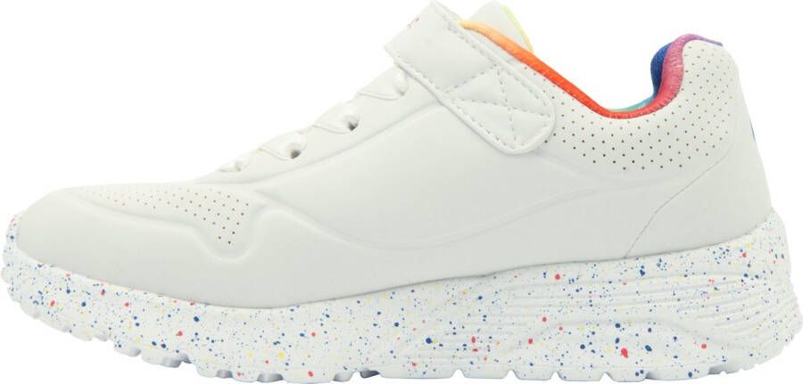 Skechers Uno Lite-Rainbow Specks Meisjes Sneakers White