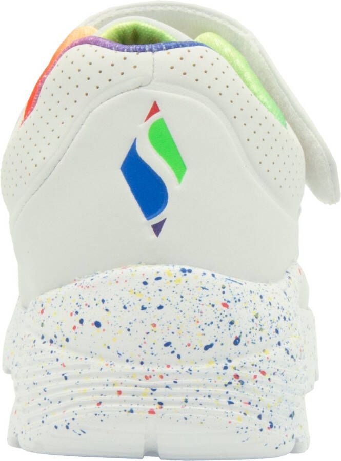 Skechers Uno Lite-Rainbow Specks Meisjes Sneakers White