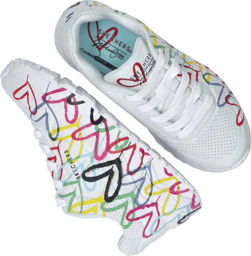 Skechers X JGoldcrown Uno Lite Sneaker Meisjes Wit multi Maat - Foto 7