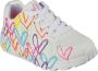 Skechers Uno Lite Spread The Love Meisjes Sneakers Wit Mutlicolour - Thumbnail 11