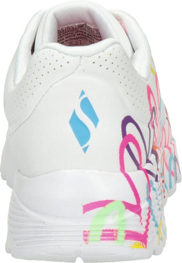 Skechers Uno Lite Spread The Love Meisjes Sneakers Wit Mutlicolour