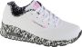 Skechers Uno-Loving Love 155506-WBK Vrouwen Wit Sneakers - Thumbnail 6