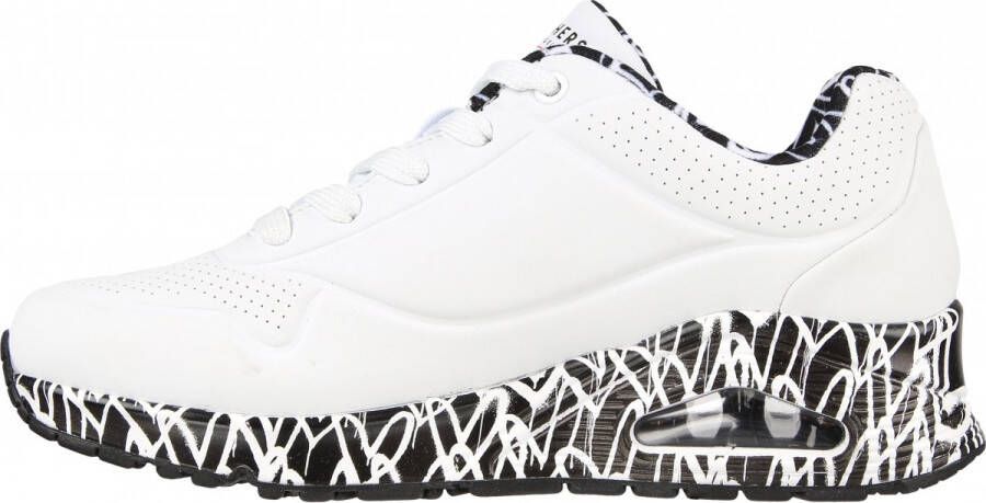 Skechers Uno Loving Love Dames Sneakers White