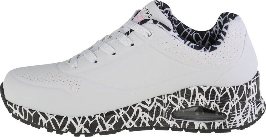 Skechers Uno Loving Love Dames Sneakers White