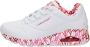 Skechers Sneakers met sleehak UNO-LOVING LOVE met coole graffiti-print vrijetijdsschoen lage schoen veterschoen - Thumbnail 8