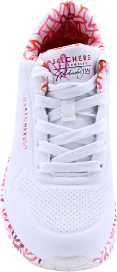 Skechers Uno Loving Love sneakers wit