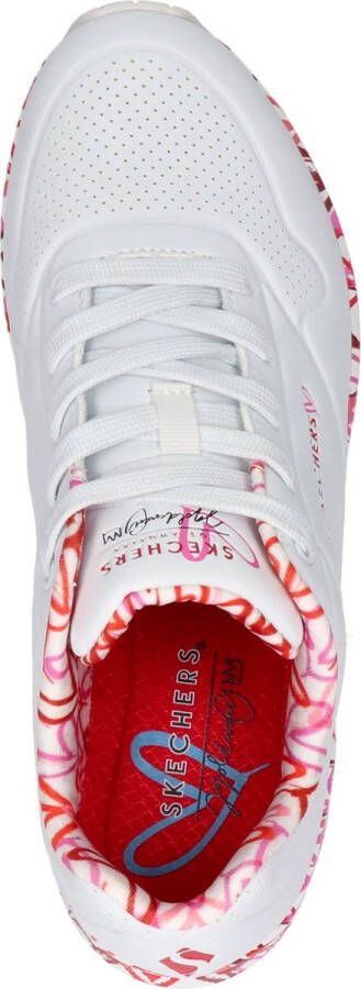 Skechers Uno Loving Love sneakers wit