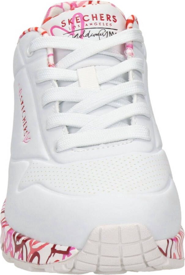 Skechers Uno Loving Love sneakers wit