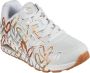 Skechers JGoldcrown Uno Sneaker Wit Goud Zilver Hartjes Wit Heren - Thumbnail 14