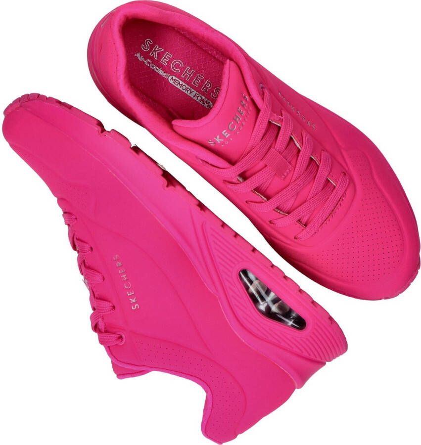 Skechers Uno Night Shades Dames Sneakers Roze