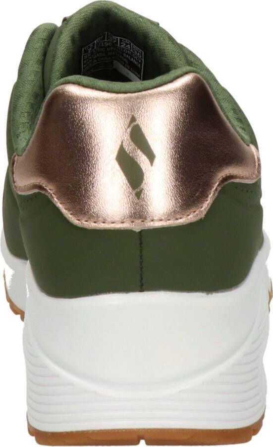 Skechers Uno Shimmer Away groen Synthetisch Dames