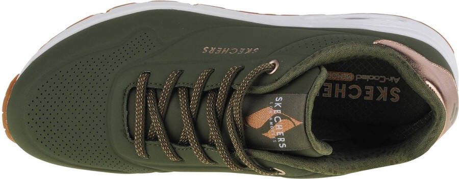 Skechers Uno Shimmer Away groen Synthetisch Dames