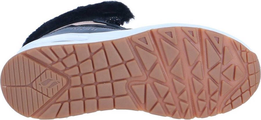 Skechers Uno sneakers zwart Leer Dames