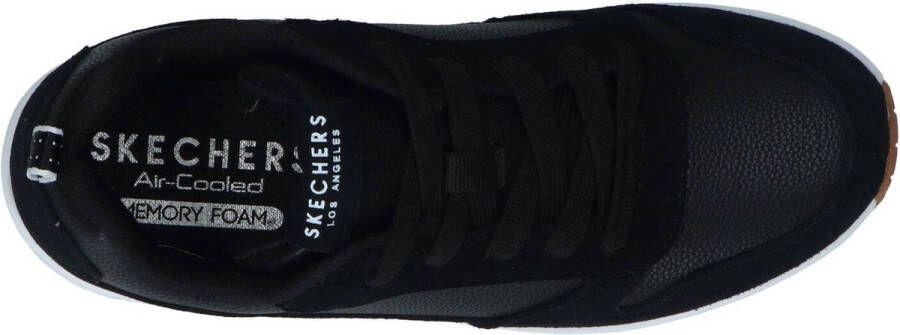 Skechers Uno sneakers zwart Suede Heren