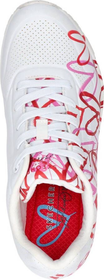 Skechers Uno-Spread The Love Dames Sneakers Wit