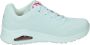 Skechers Sneakers Uno verspreidt de liefde 155507 Wrpk Wit Dames - Thumbnail 15