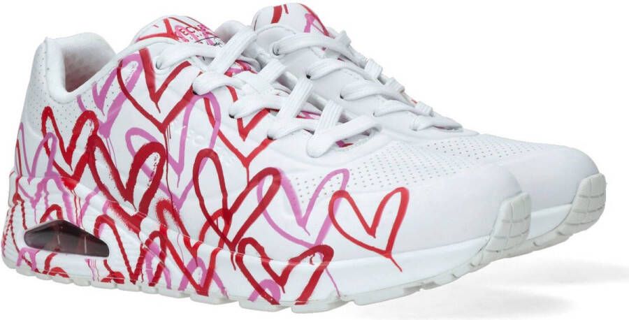 Skechers Sneakers met sleehak UNO-SPREAD THE LOVE met opvallende graffiti-print vrijetijdsschoen halfhoge schoen veterschoen - Foto 6