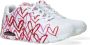 Skechers Sneakers met sleehak UNO-SPREAD THE LOVE met opvallende graffiti-print vrijetijdsschoen lage schoen veterschoen - Thumbnail 6