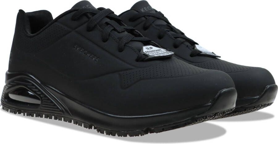 Skechers Work Relaxed Fit Uno Slipresistant Sutal sneaker Black Heren - Foto 4